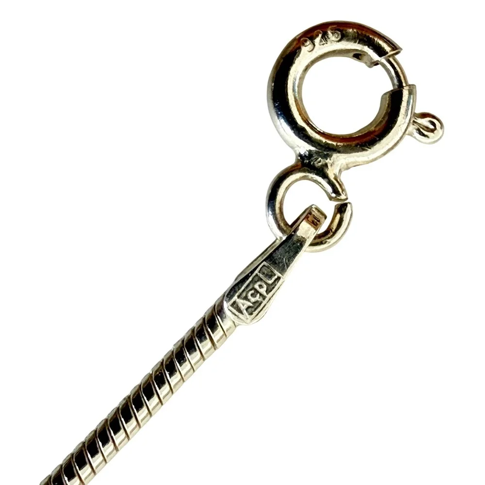 925 Sterling Silver‎ Snake Chain Necklace 11.5